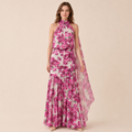Floral Halter Neck Dress